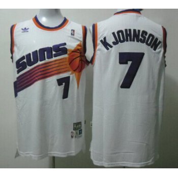 Phoenix Suns #7 Kevin Johnson White Swingman Throwback Jersey