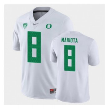 Men Oregon Ducks Marcus Mariota Game White College Football Jersey