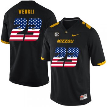 Missouri Tigers 23 Roger Wehrli Black USA Flag Nike College Football Jersey
