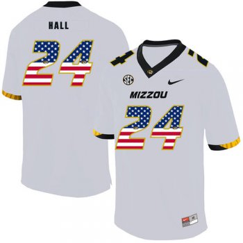 Missouri Tigers 24 Terez Hall White USA Flag Nike College Football Jersey