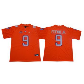 Men's Nike Clemson Tigers #9 Travis Etienne Jr Orange Team Color 2019 New Limited Football Jersey