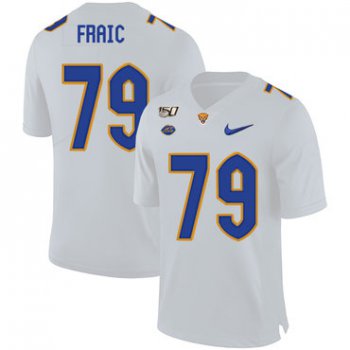 Pittsburgh Panthers 79 Bill Fralic White 150th Anniversary Patch Nike College Football Jersey