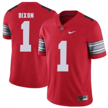 Ohio State Buckeyes 1 Johnnie Dixon Red 2018 Spring Game College Football Limited Jersey