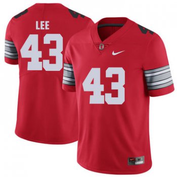 Ohio State Buckeyes 43 Darron Lee Red 2018 Spring Game College Football Limited Jersey
