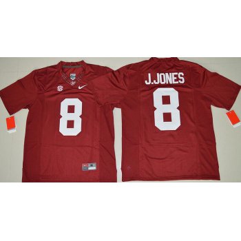 Men's Alabama Crimson Tide #8 Julio Jones Red Limited Stitched College Football Nike NCAA Jersey