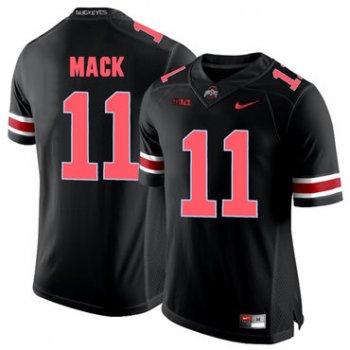 Ohio State Buckeyes 11 Austin Mack Blackout College Football Jersey