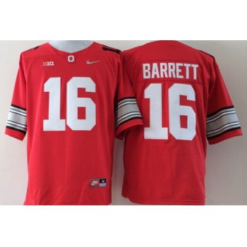 Ohio State Buckeyes #16 J.T. Barrett 2015 Playoff Rose Bowl Special Event Diamond Quest Red Jersey