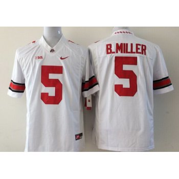 Ohio State Buckeyes #5 Baxton Miller 2014 White Limited Jersey