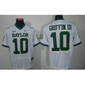 Baylor Bears #10 Robert Griffin III White Jersey