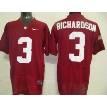 Alabama Crimson Tide #3 Richardson Red Jersey