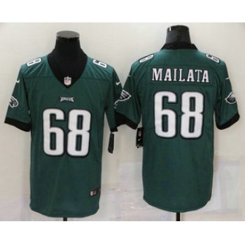 Men's Philadelphia Eagles #68 Jordan Mailata Midnight Green 2018 Vapor Untouchable Stitched NFL Nike Limited Jersey