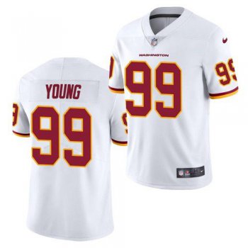 Men Washington Redskins Football Team #99 Chase Young White Limited Jersey