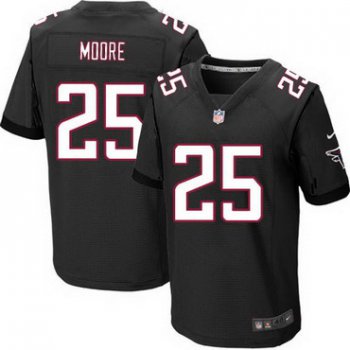 Men's Atlanta Falcons #25 William Moore Black Alternate NFL Nike Elite Jersey