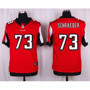 Men's Atlanta Falcons #73 Ryan Schraeder Red Team Color NFL Nike Elite Jersey