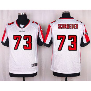 Men's Atlanta Falcons #73 Ryan Schraeder White Road NFL Nike Elite Jersey