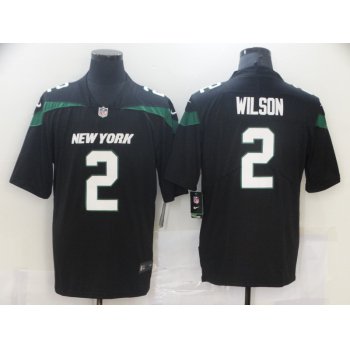 Men's New York Jets #2 Zach Wilson Black 2021 Vapor Untouchable Stitched NFL Nike Limited Jersey