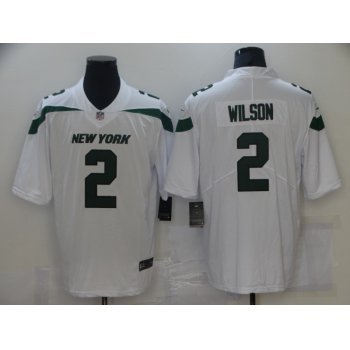 Men's New York Jets #2 Zach Wilson White 2021 Vapor Untouchable Stitched NFL Nike Limited Jersey