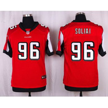 Men's Atlanta Falcons #96 Paul Soliai Red Team Color NFL Nike Elite Jersey