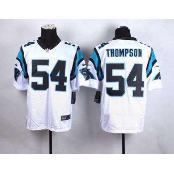 Men's Carolina Panthers #54 Shaq Thompson Nike White Elite Jersey