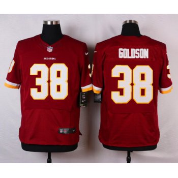 Men's Washington Redskins #38 Burgundy Red Team Color NFL Nike Elite Dashon Goldson Jersey