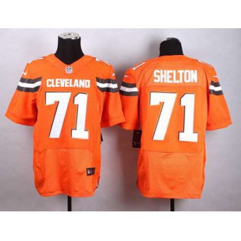 Nike Cleveland Browns #71 Danny Shelton 2015 Orange Elite Jersey