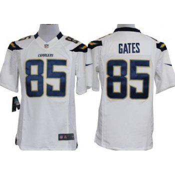 Nike San Diego Chargers #85 Antonio Gates White Limited Jersey