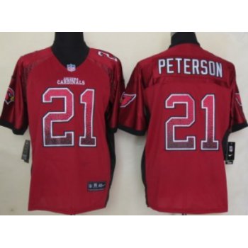 Nike Arizona Cardinals #21 Patrick Peterson Drift Fashion Red Elite Jersey