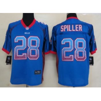 Nike Buffalo Bills #28 C.J. Spiller Drift Fashion Blue Elite Jersey