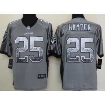 Nike Oakland Raiders #25 D.J. Hayden Drift Fashion Gray Elite Jersey