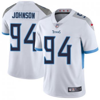 Nike Tennessee Titans #94 Austin Johnson White Men's Stitched NFL Vapor Untouchable Limited Jersey