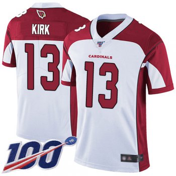 Nike Cardinals #13 Christian Kirk White Men's Stitched NFL 100th Season Vapor Limited Jersey