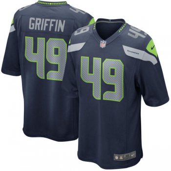 Nike Seattle Seahawks #49 Shaquem Griffin Navy 2018 NFL Draft Pick Elite Jersey