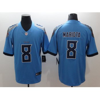 Nike Tennessee Titans 8 Marcus Mariota Light Blue New 2018 Vapor Untouchable Limited Jersey