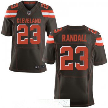Men's Cleveland Browns #23 Damarious Randall Brown Team Color Stitched NFL Nike Elite Jersey