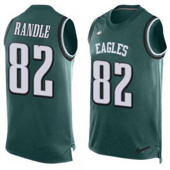 Men's Philadelphia Eagles #82 Rueben Randle Midnight Green Hot Pressing Player Name & Number Nike NFL Tank Top Jersey