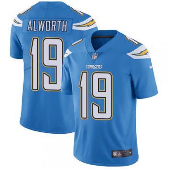 Nike San Diego Chargers #19 Lance Alworth Electric Blue Alternate Men's Stitched NFL Vapor Untouchable Limited Jersey