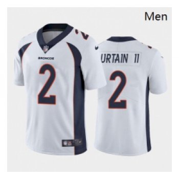 Men Denver Broncos #2 Patrick Surtain II Navy White Orange 2021 Draft Jersey