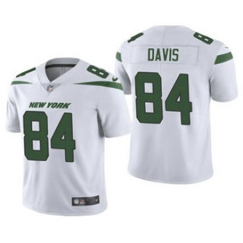Men's New York Jets #84 Corey Davis White 2021 Vapor Untouchable Stitched NFL Nike Limited Jersey