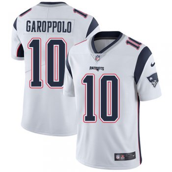 Nike New England Patriots #10 Jimmy Garoppolo White Men's Stitched NFL Vapor Untouchable Limited Jersey
