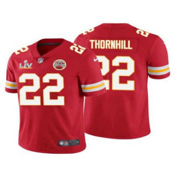 Men's Kansas City Chiefs #22 Juan Thornhill Red 2021 Super Bowl LV Limited Stitched NFL Jersey