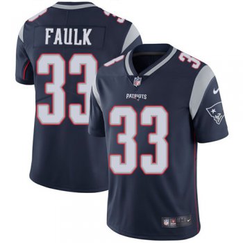 Nike New England Patriots #33 Kevin Faulk Navy Blue Team Color Men's Stitched NFL Vapor Untouchable Limited Jersey