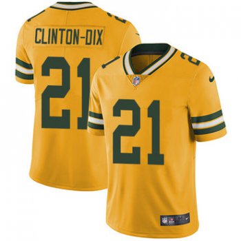 Nike Green Bay Packers #21 Ha Ha Clinton-Dix Yellow Men's Stitched NFL Limited Rush Jersey