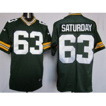 Nike Green Bay Packers #63 Jeff Saturday Green Game Jersey