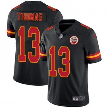 Nike Kansas City Chiefs #13 De'Anthony Thomas Black Men's Stitched NFL Limited Rush Jersey