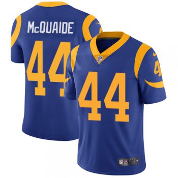 Nike Los Angeles Rams #44 Jacob McQuaide Royal Blue Alternate Men's Stitched NFL Vapor Untouchable Limited Jersey
