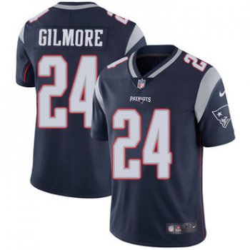 Nike New England Patriots #24 Stephon Gilmore Navy Blue Team Color Men's Stitched NFL Vapor Untouchable Limited Jersey