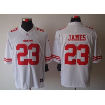 Nike San Francisco 49ers #23 LaMichael James White Limited Jersey