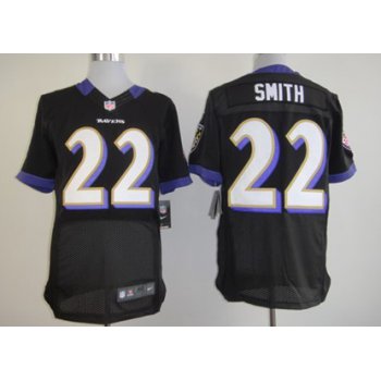 Nike Baltimore Ravens #22 Jimmy Smith Black Elite Jersey