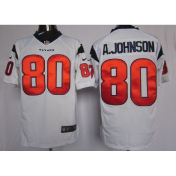 Nike Houston Texans #80 Andre Johnson White Limited Jersey