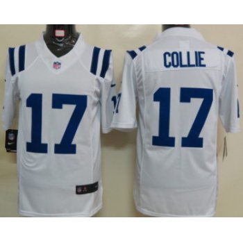 Nike Indianapolis Colts #17 Austin Collie White Limited Jersey